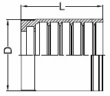 FERRULE – NO SKIVE FERRULE - NO SKIVE